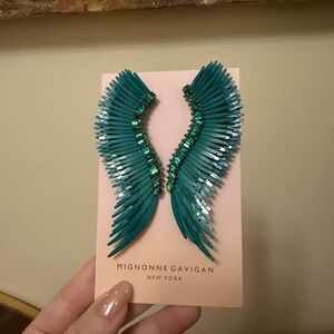 Mignonne Gavigan Emerald Madeline Statement Earrings